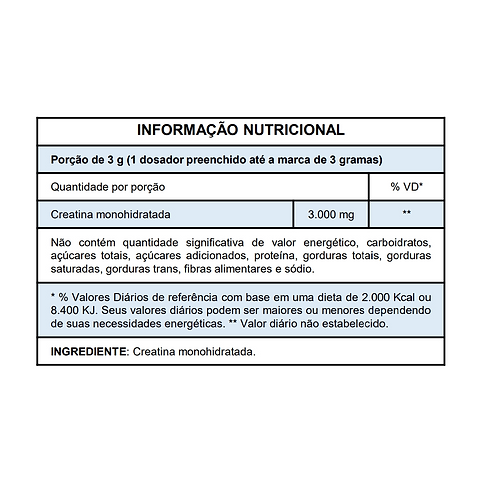 Creatina monohidratada em capsula Leve 2